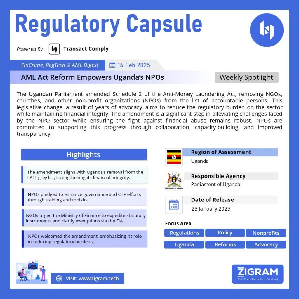 Uganda AML Act Reform For NPOs
