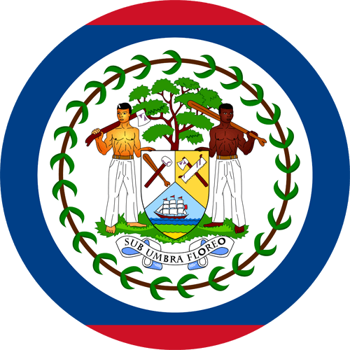 Monthly Newsletter March Belize Round Flag