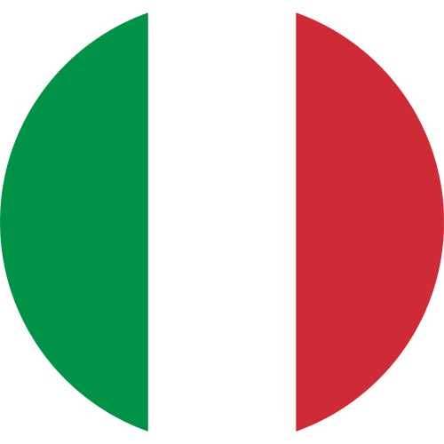 Monthly Newsletter March Italy Round Flag
